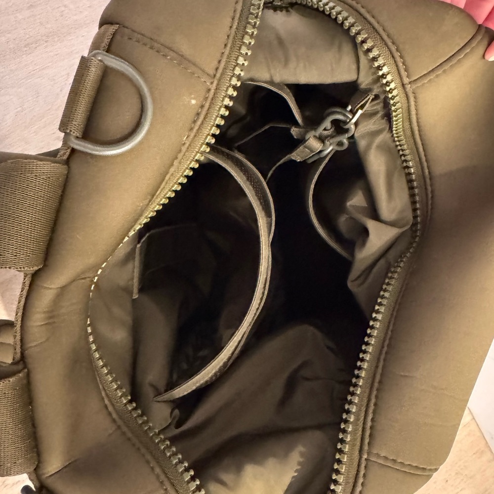 Dagne Dover Olive Mini Backpack with Front Zip Pockets - Picture 3 of 3